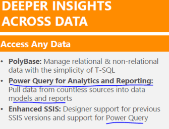 PowerQuery for SSAS and SSRS