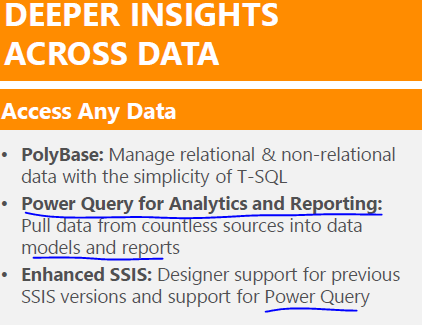 PowerQuery for SSAS and SSRS
