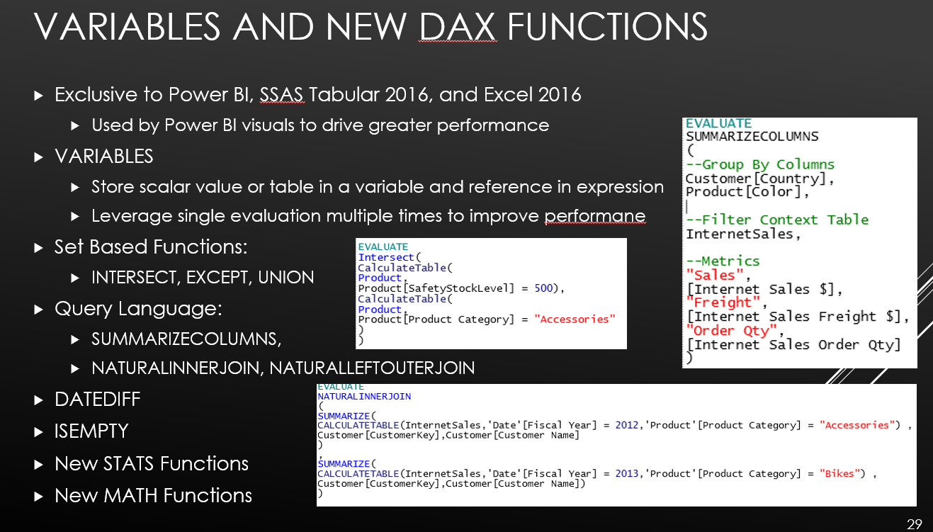 Boston Code Camp Boston Code Camp: Intro to DAX Slides – Insight Quest
